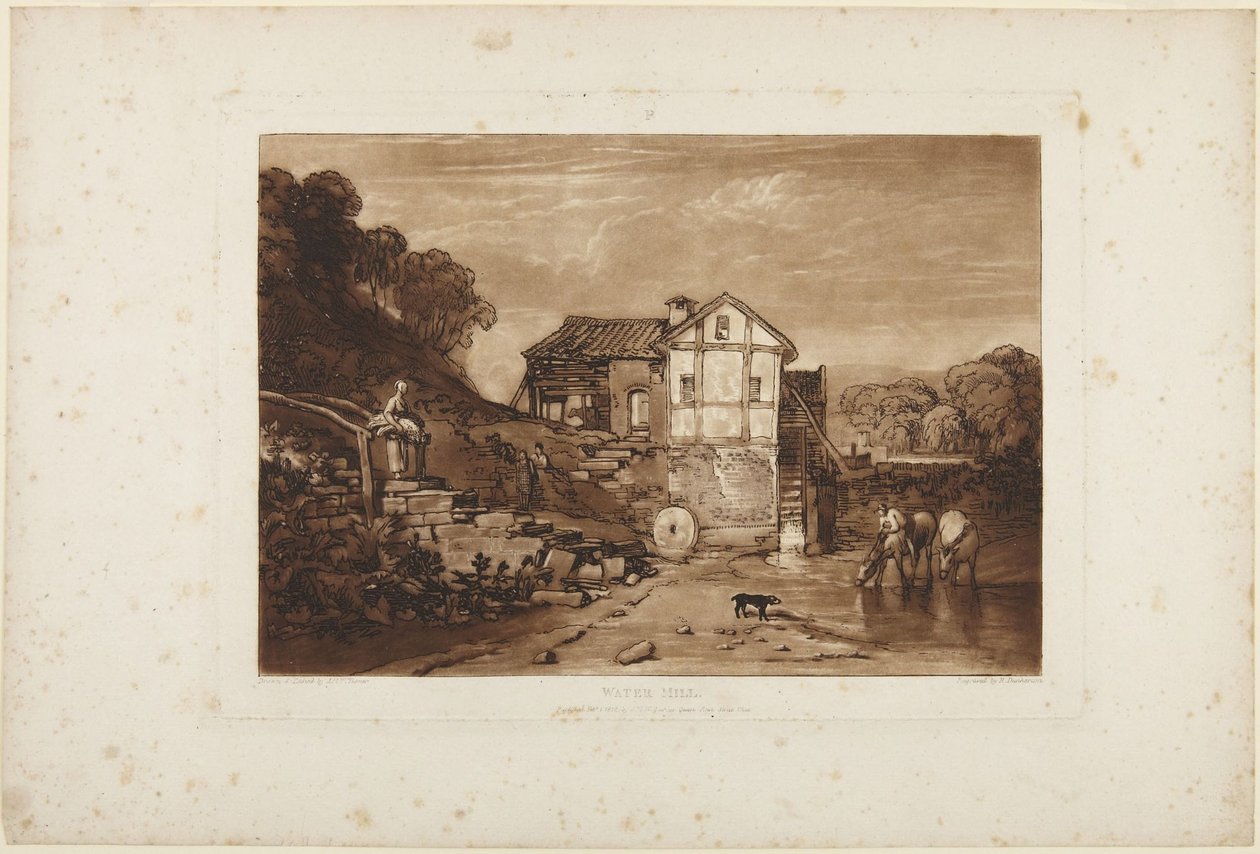 Moulin à eau - Joseph Mallord William Turner