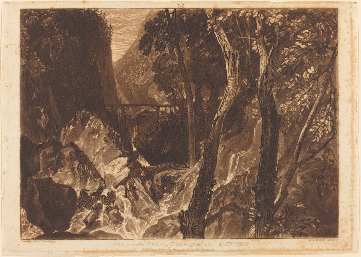 Moulin près de la Grande Chartreuse - Joseph Mallord William Turner and Warren B. Davis