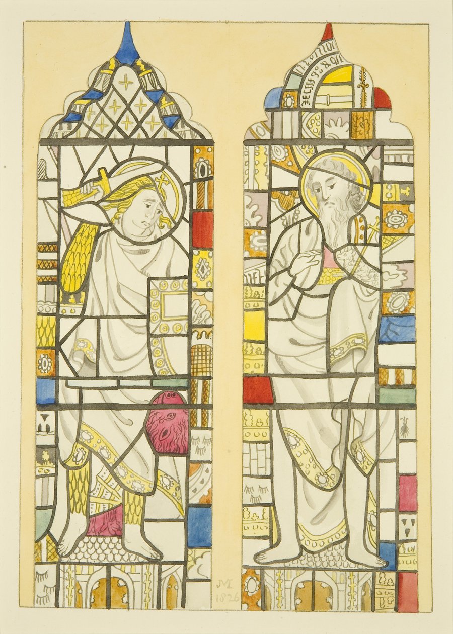 Vitrail dans la fenêtre nord, transept nord de St Mary Redcliffe - Joseph Manning