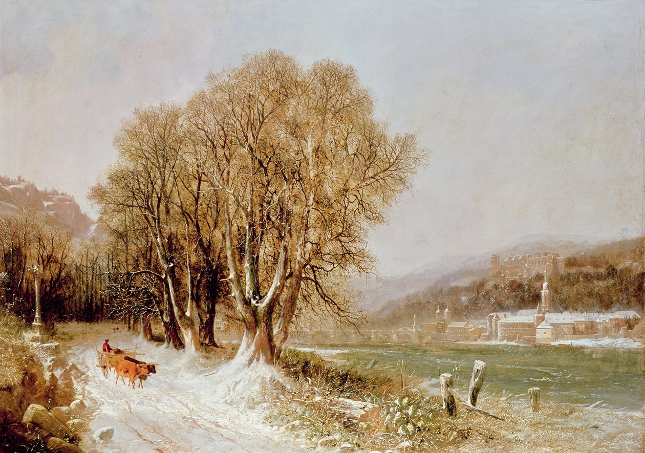 Sur le Neckar, Heidelberg - Joseph Paul Pettit