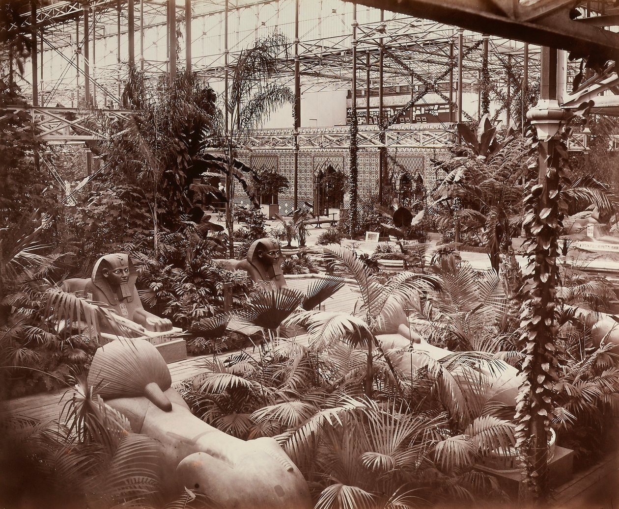 Le Crystal Palace à Londres : la section tropicale, c.1870 - Joseph Paxton