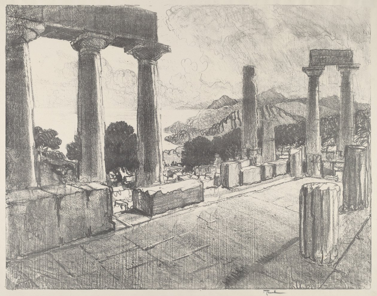 Égine, la Forêt-Noire - Joseph Pennell