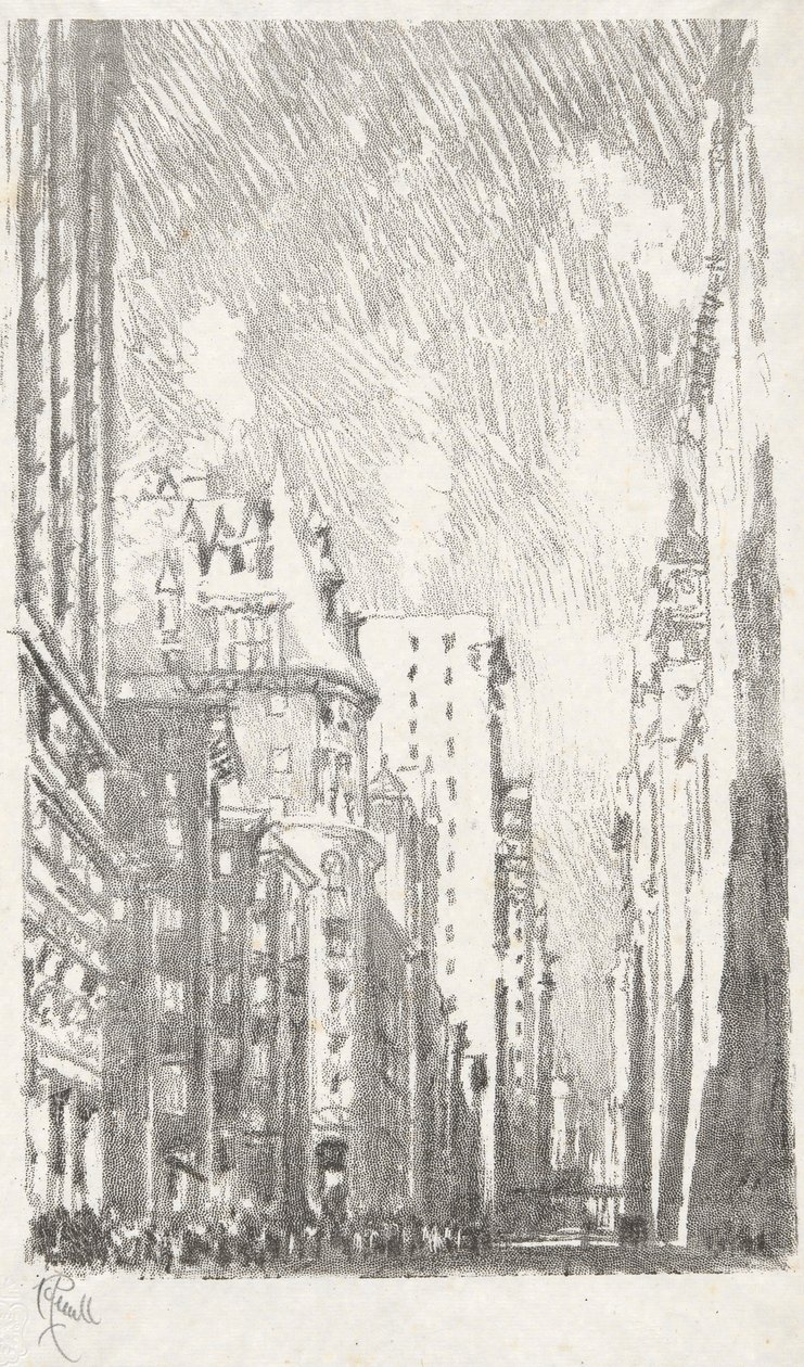 Broadway depuis Bowling Green, #2 dans la collection Iconophile Club - Joseph Pennell