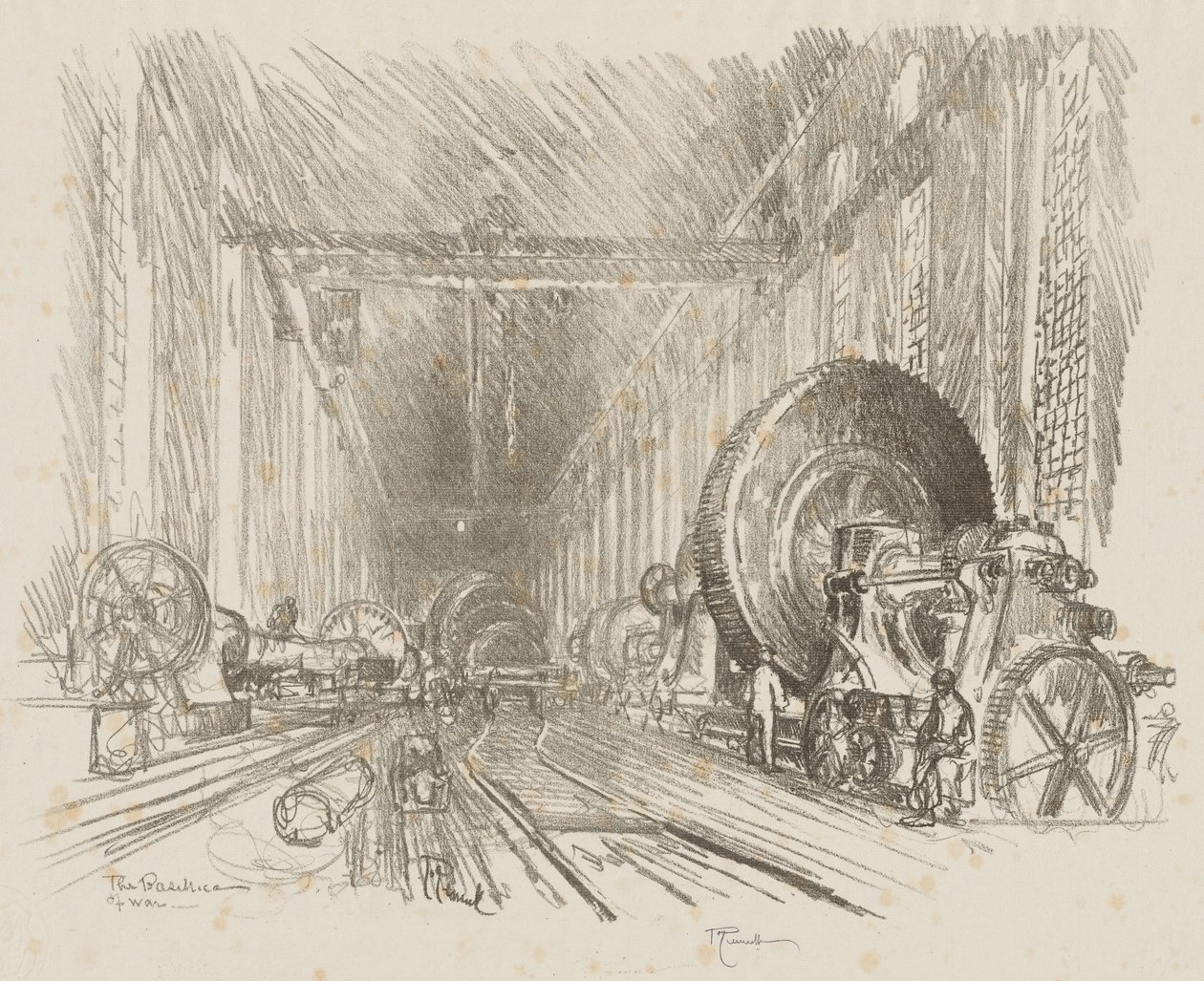 Travail de guerre anglais : La basilique de la guerre - Joseph Pennell
