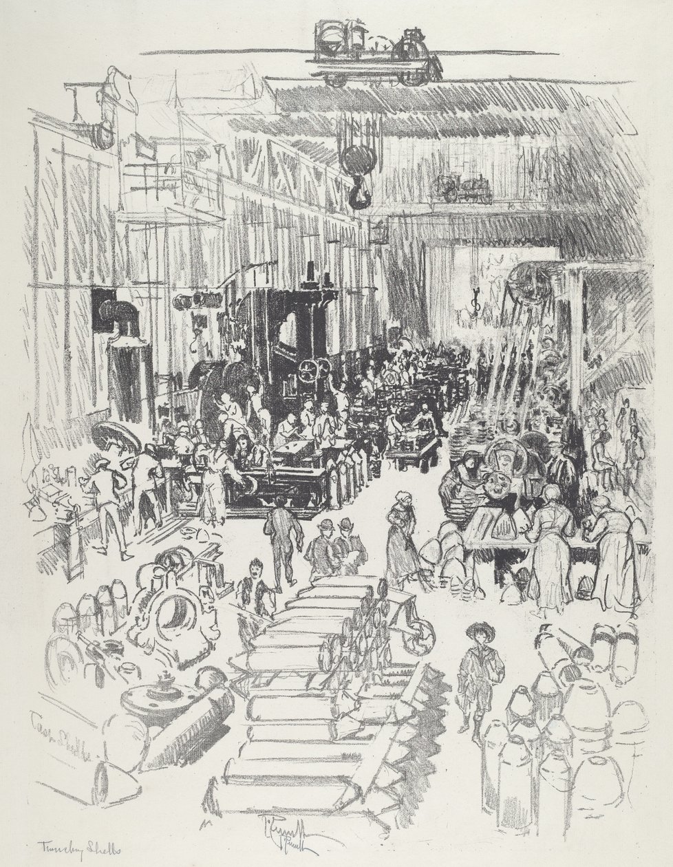 Finition des Obus - Joseph Pennell