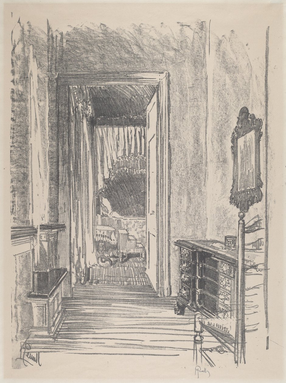 Couloir vers la chambre, Stenton - Joseph Pennell
