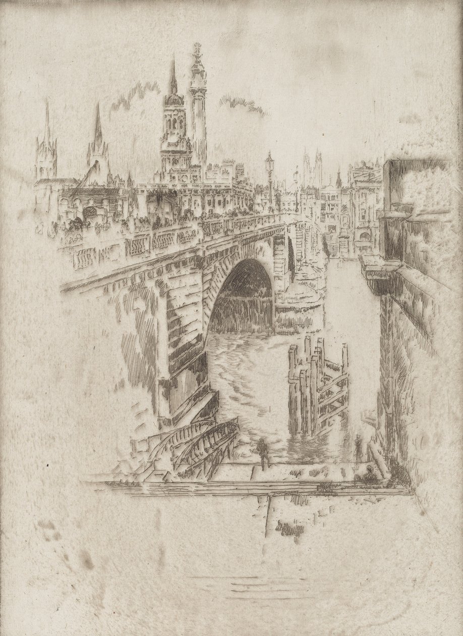 Escaliers du London Bridge - Joseph Pennell