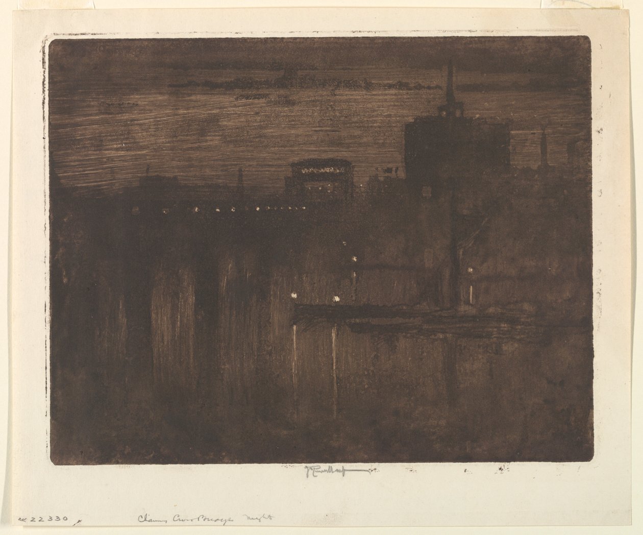 Brume de la Tamise - Joseph Pennell