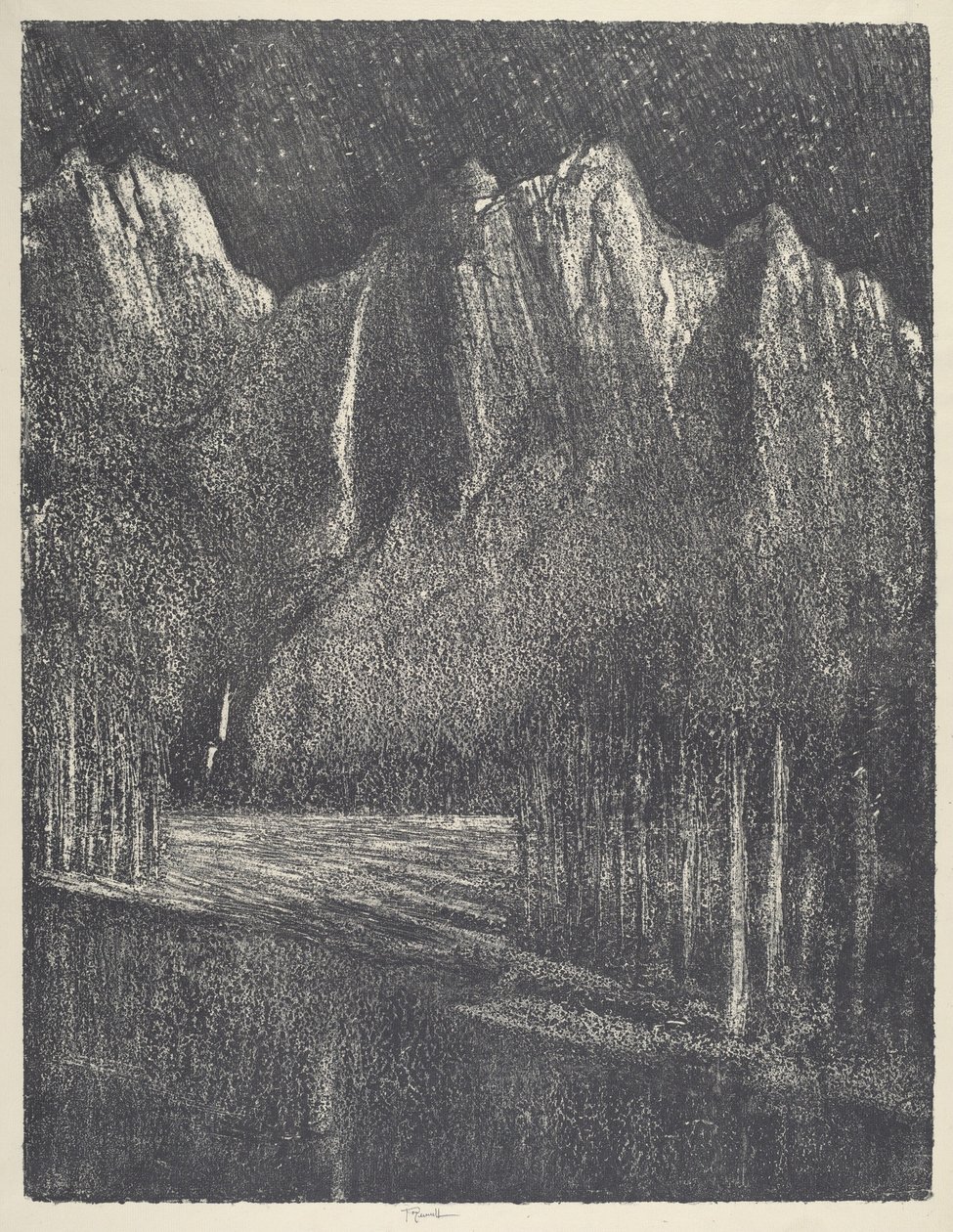 Nuit dans le Yosemite - Joseph Pennell