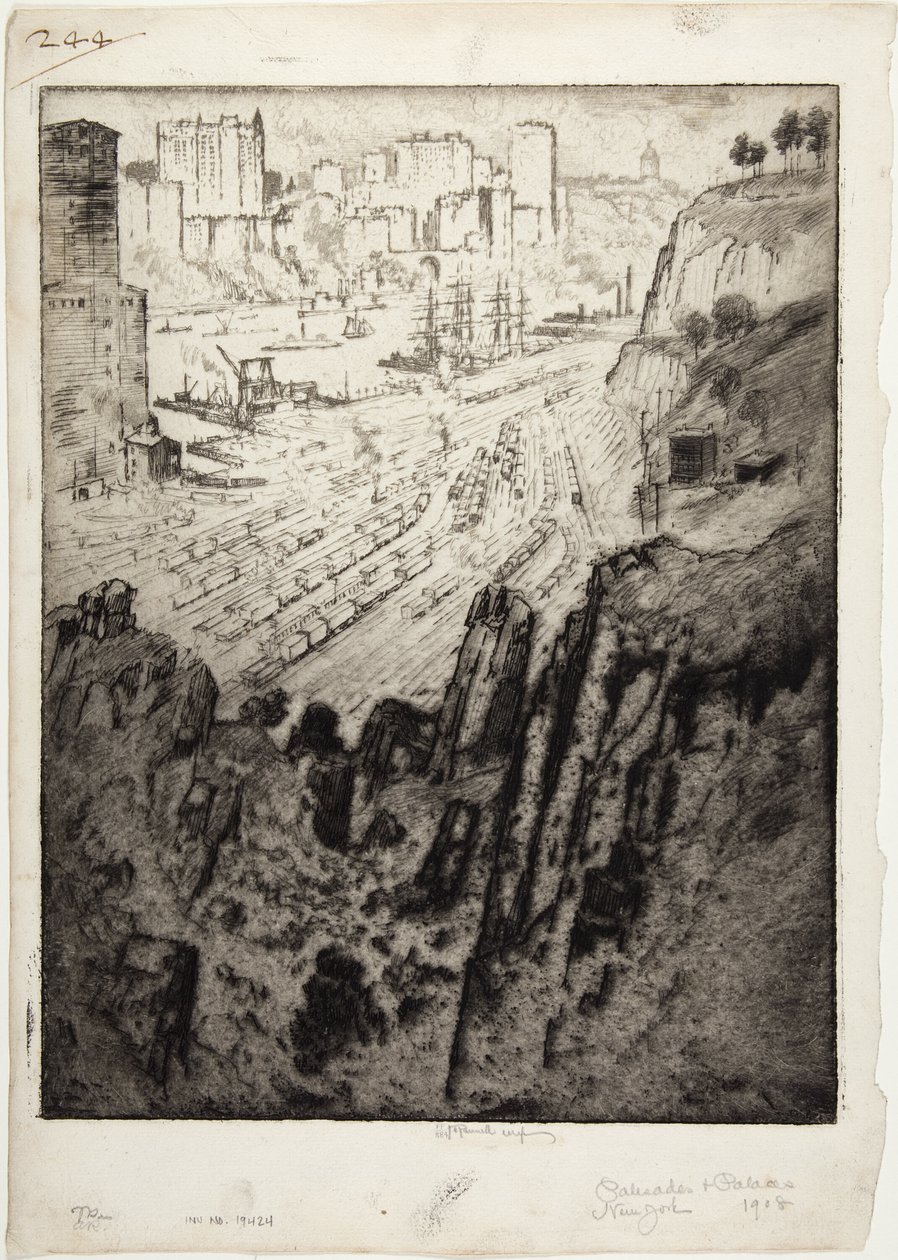 Palissades et palais - Joseph Pennell