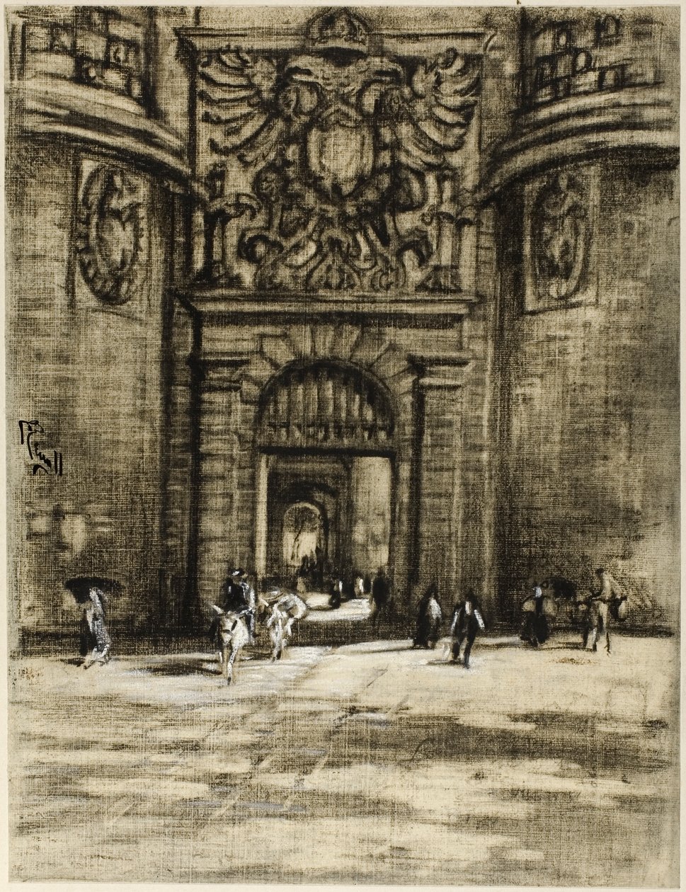 Porta Viragia, Tolède - Joseph Pennell