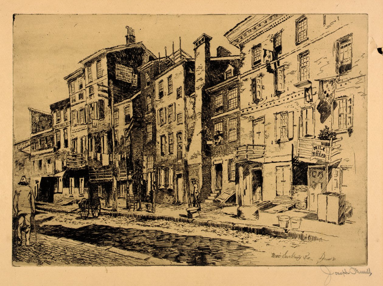 Rue de la choucroute - Joseph Pennell