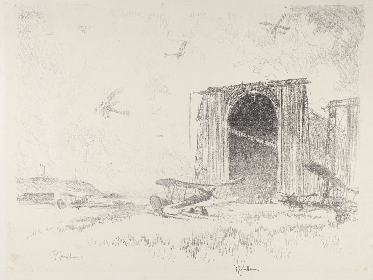 Le hangar à ballons - Joseph Pennell