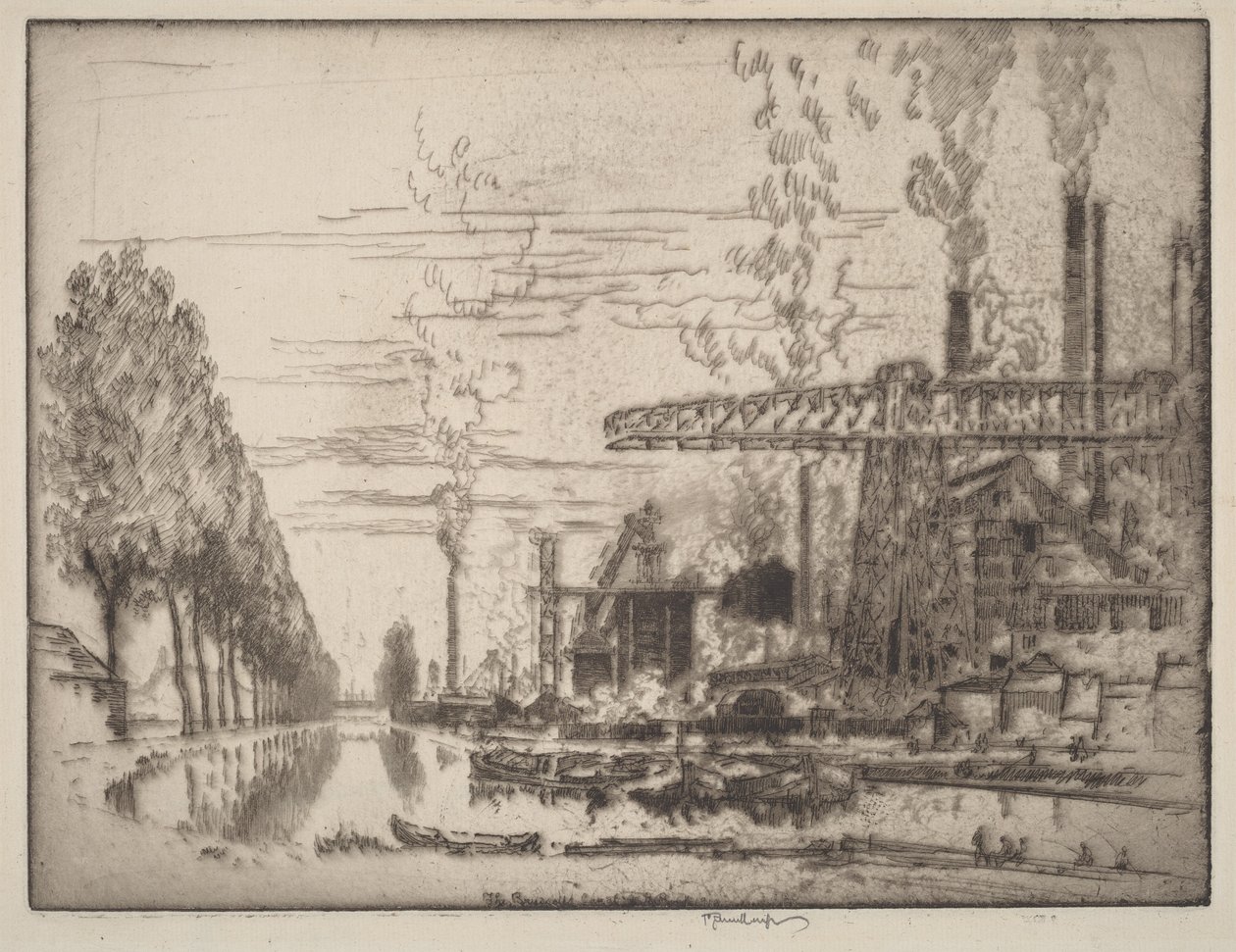 Le canal de Bruxelles, un Hobbema moderne - Joseph Pennell