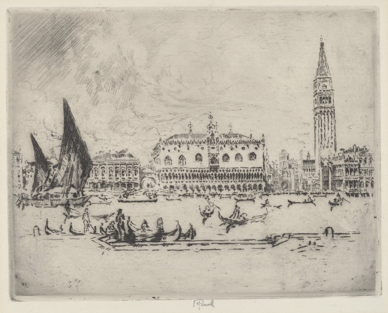 Le Palais des Doges - Joseph Pennell