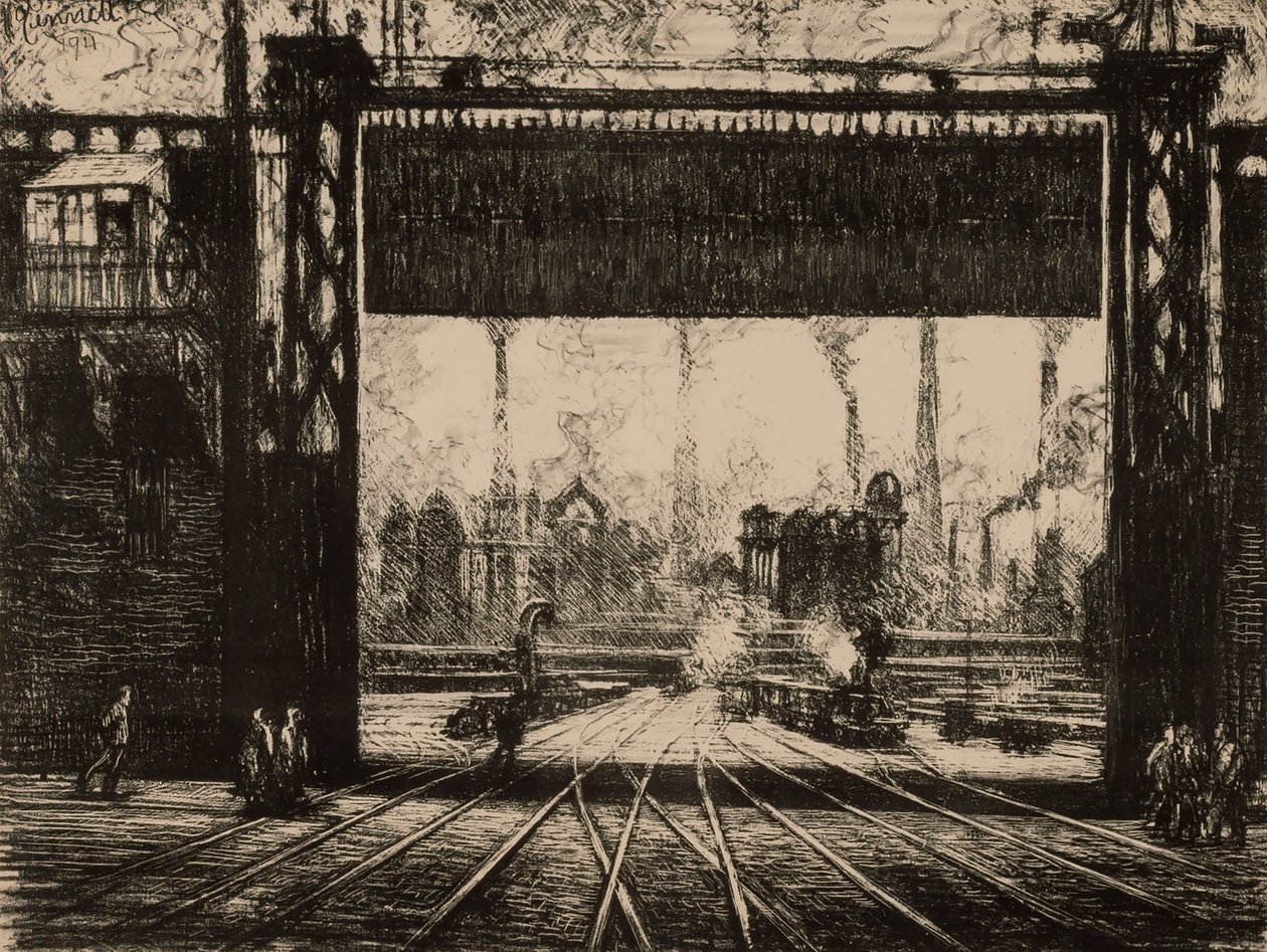 La Porte de Fer - Charleroi, de la série Belgique - Joseph Pennell