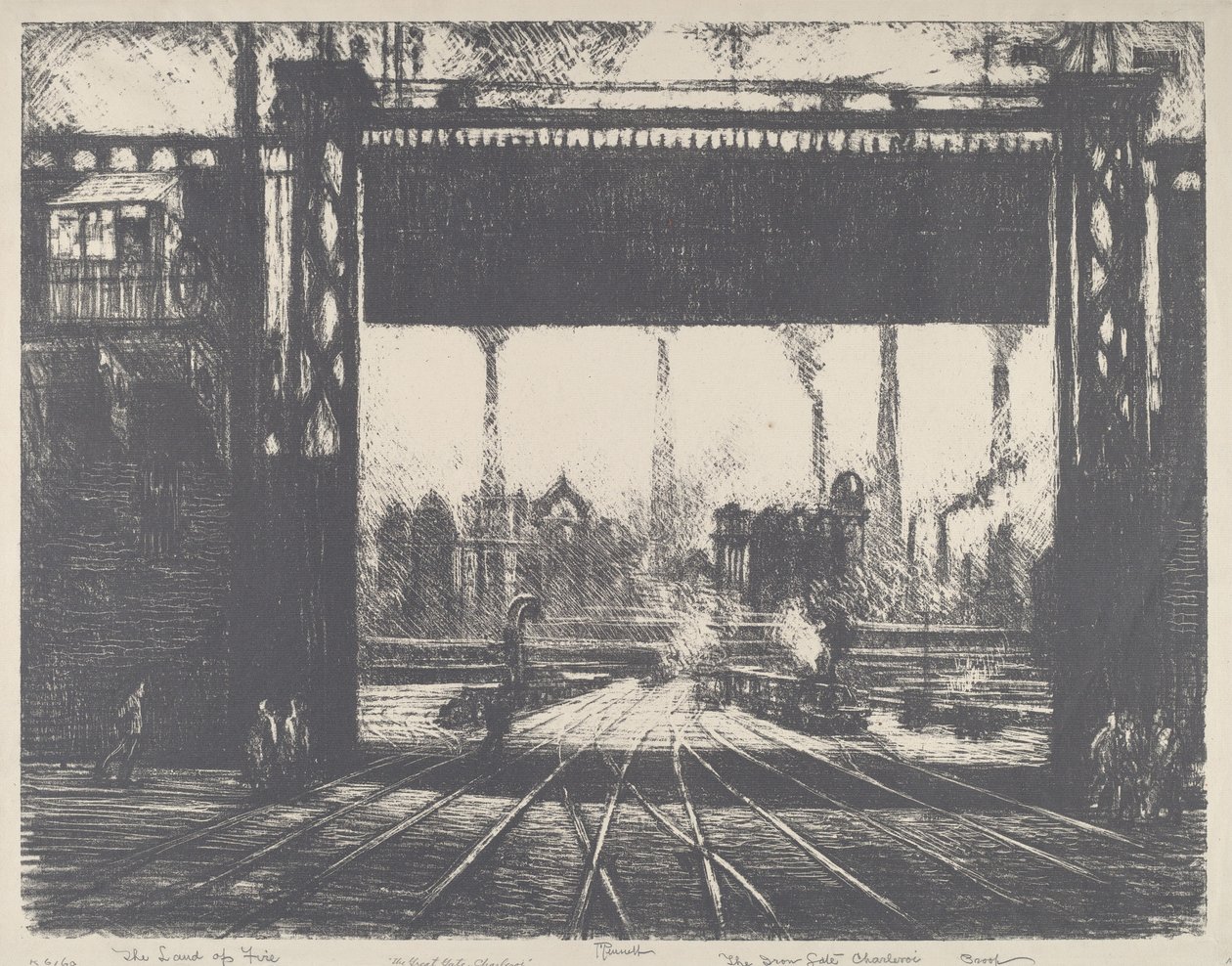 La porte de fer, Charleroi, 1911 - Joseph Pennell
