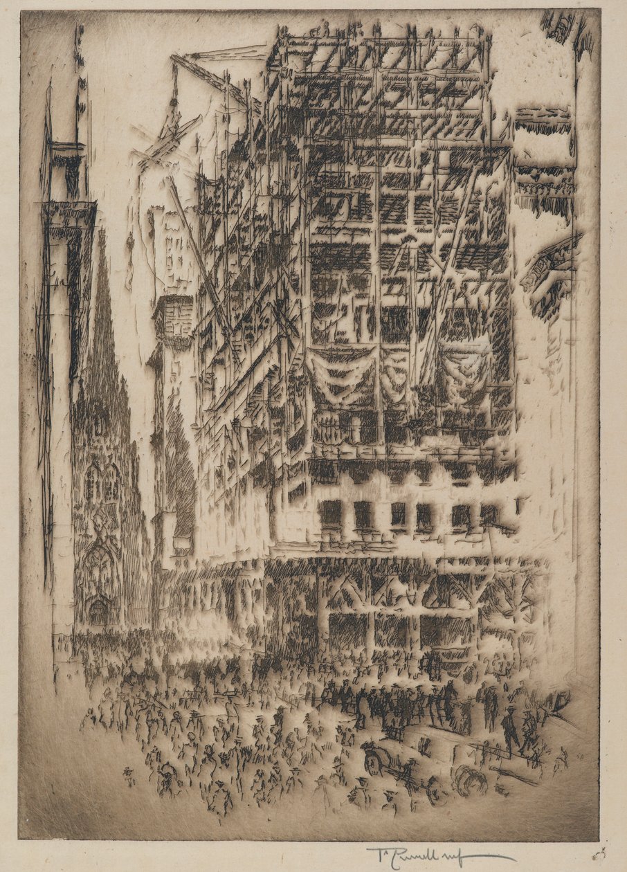 La Nouvelle Bourse, 1921 - Joseph Pennell