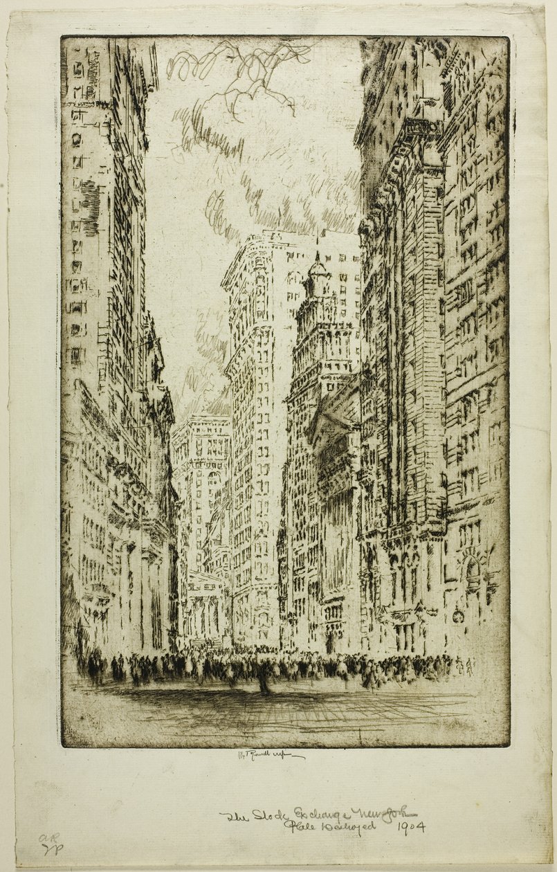 La Bourse - Joseph Pennell