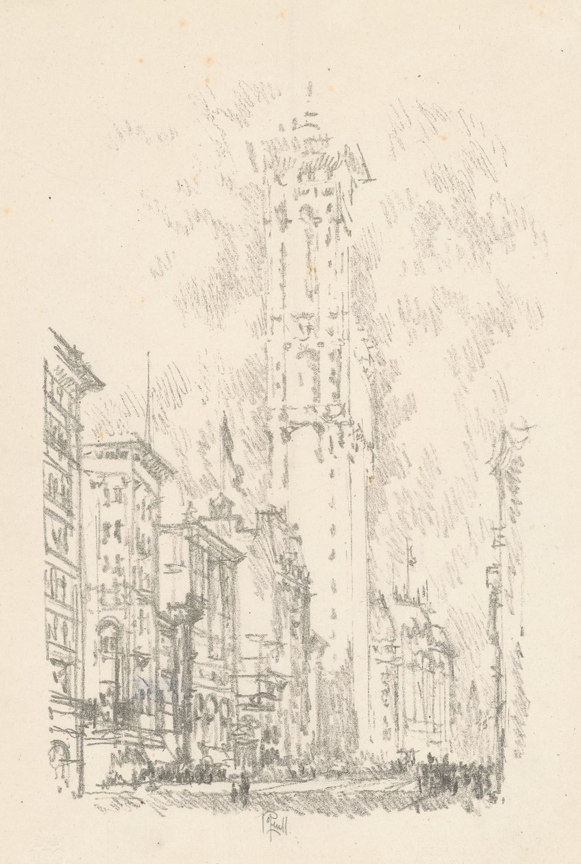 Le bâtiment du Times - Joseph Pennell