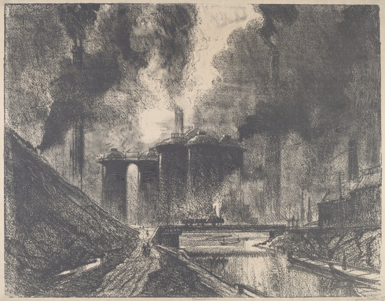 Châteaux du travail, Wolverhampton - Joseph Pennell