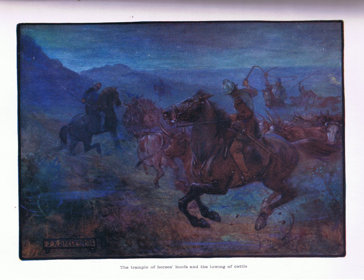 Le piétinement des sabots des chevaux et le beuglement du bétail - Joseph Ratcliffe Skelton