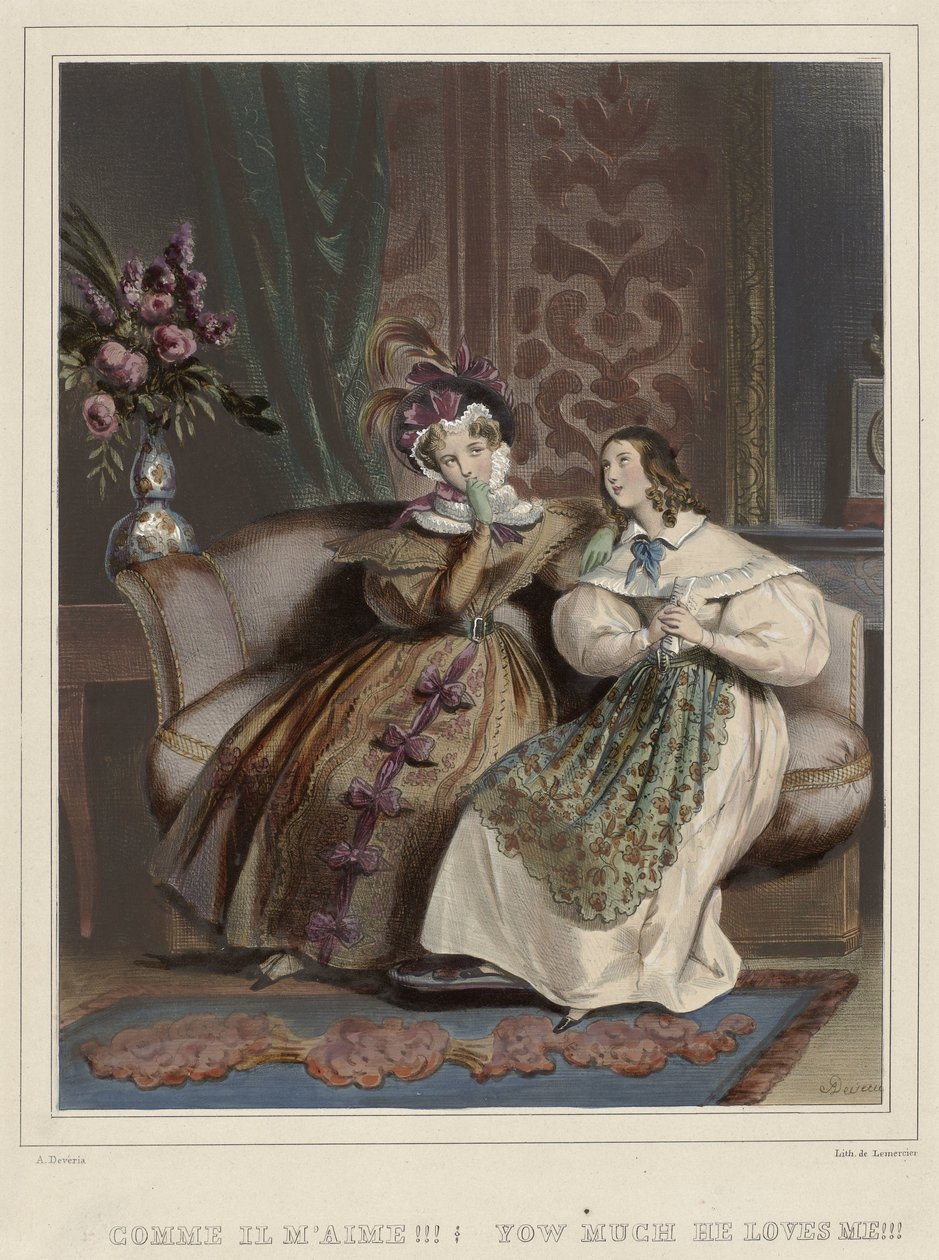 Les femmes. Galerie fashionable, vers 1830: Comme il m