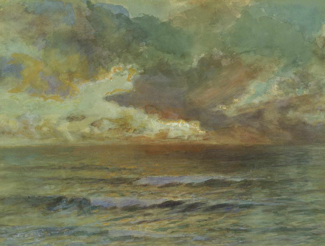 Coucher de soleil à Seascale - Joseph Severn