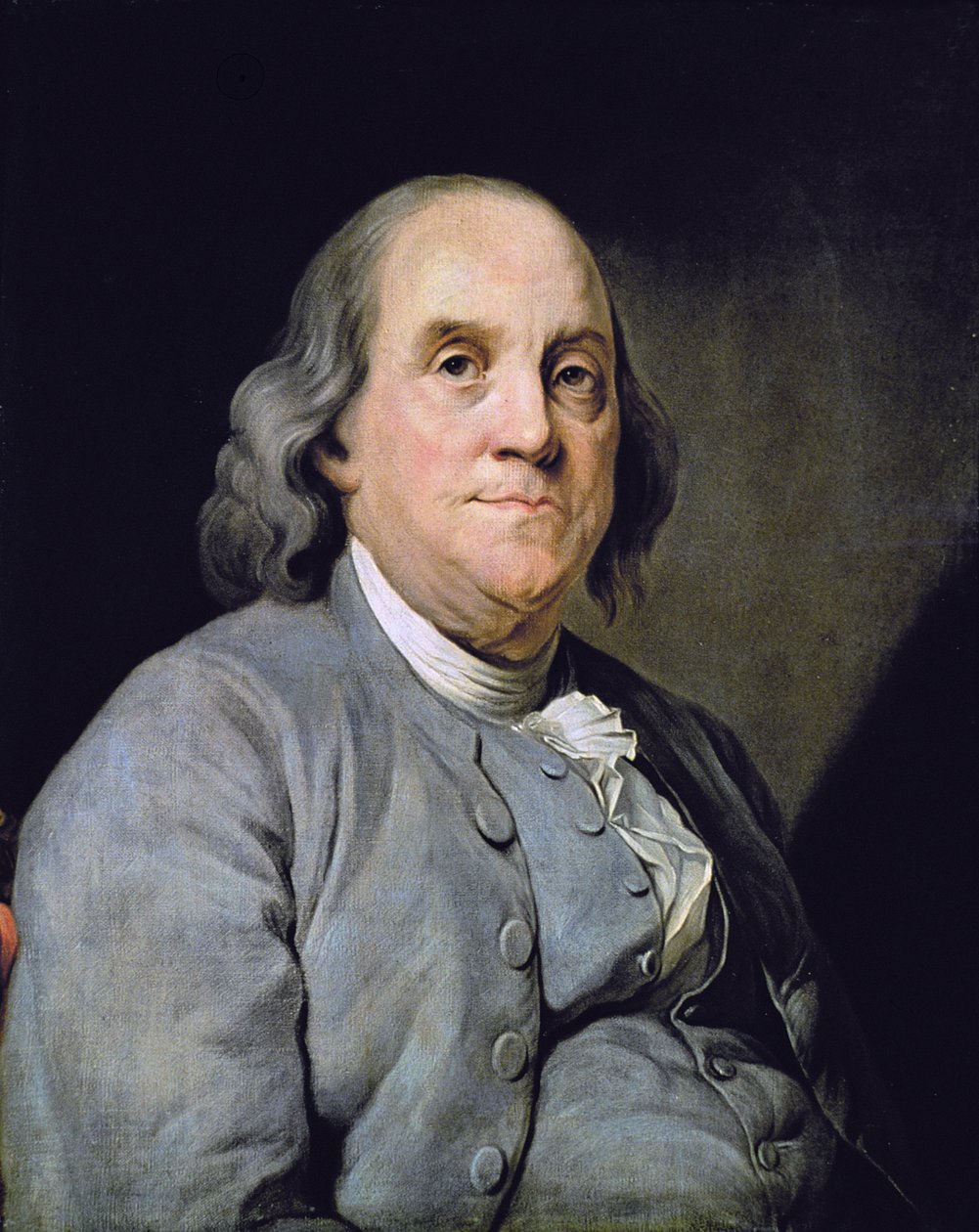 Portrait de Benjamin Franklin - Joseph Siffred (after) Duplessis