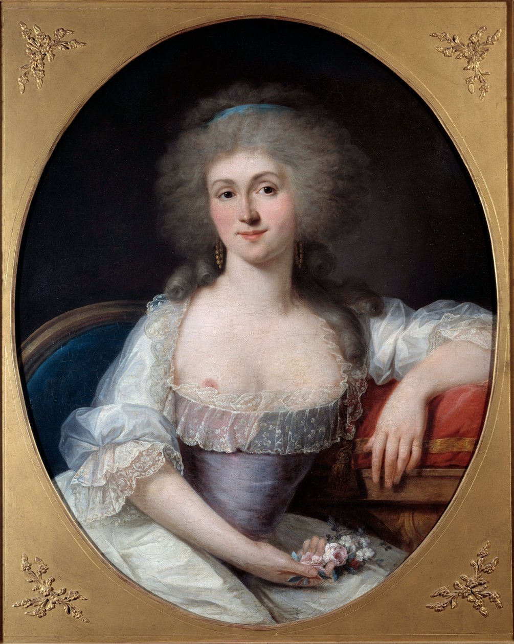 Portrait de Marie Thérèse Louise de Savoie Carignan, princesse de Lamballe (1749-1792) - Joseph Siffred Duplessis