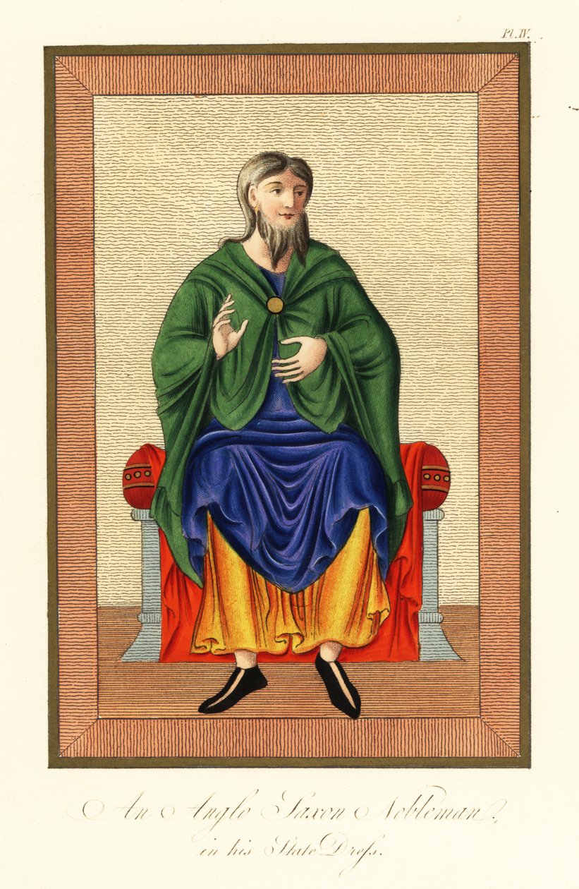 Noble anglo-saxon en tenue d