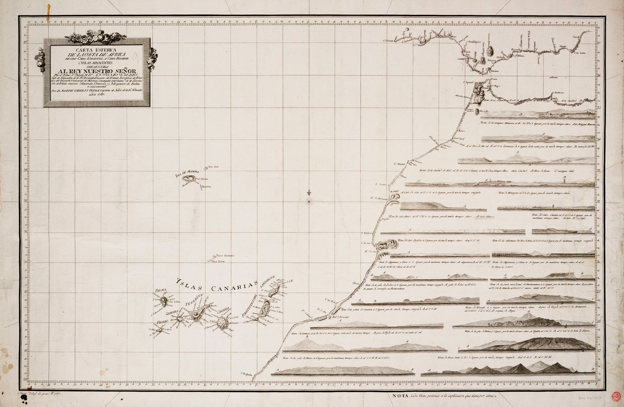 Carte de la côte ouest de l