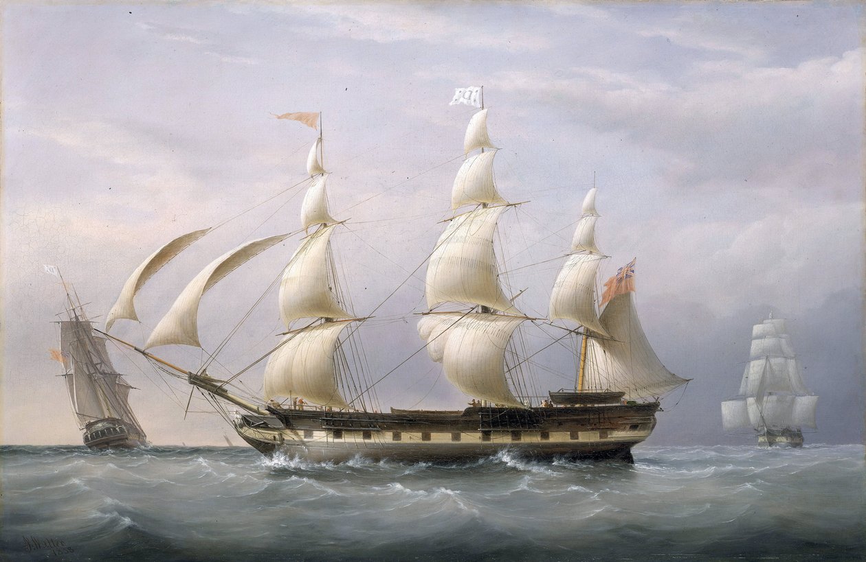 Le navire de la Compagnie des Indes orientales 