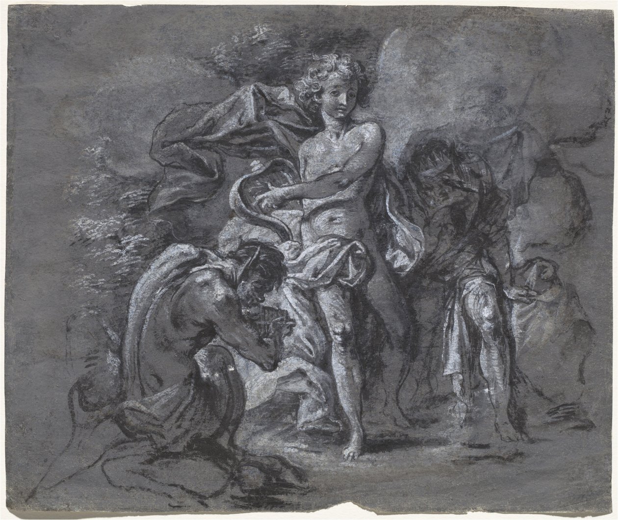Le concours entre Apollon et Pan devant le roi Midas - Joseph Werner