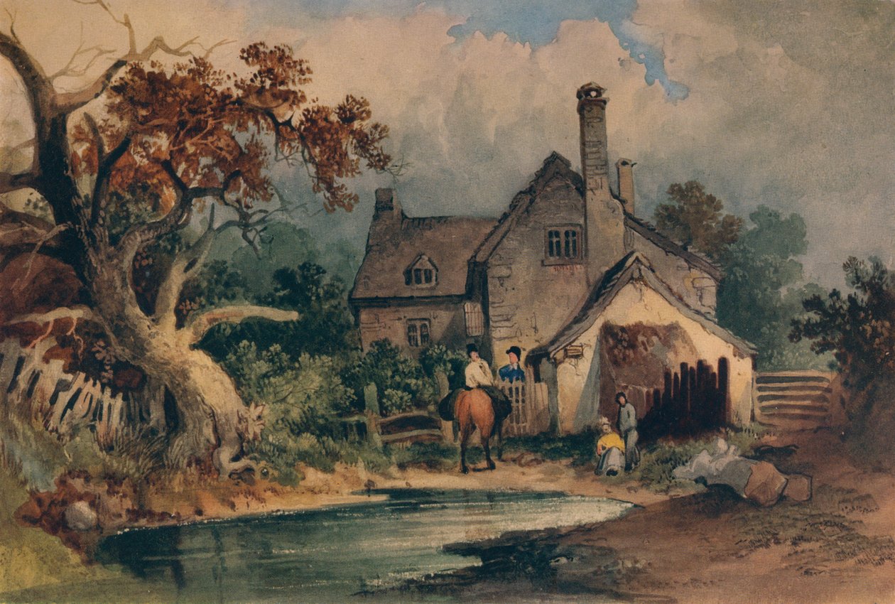 Un cottage, vers 1852 | Joseph William Allen | Estampe d'art