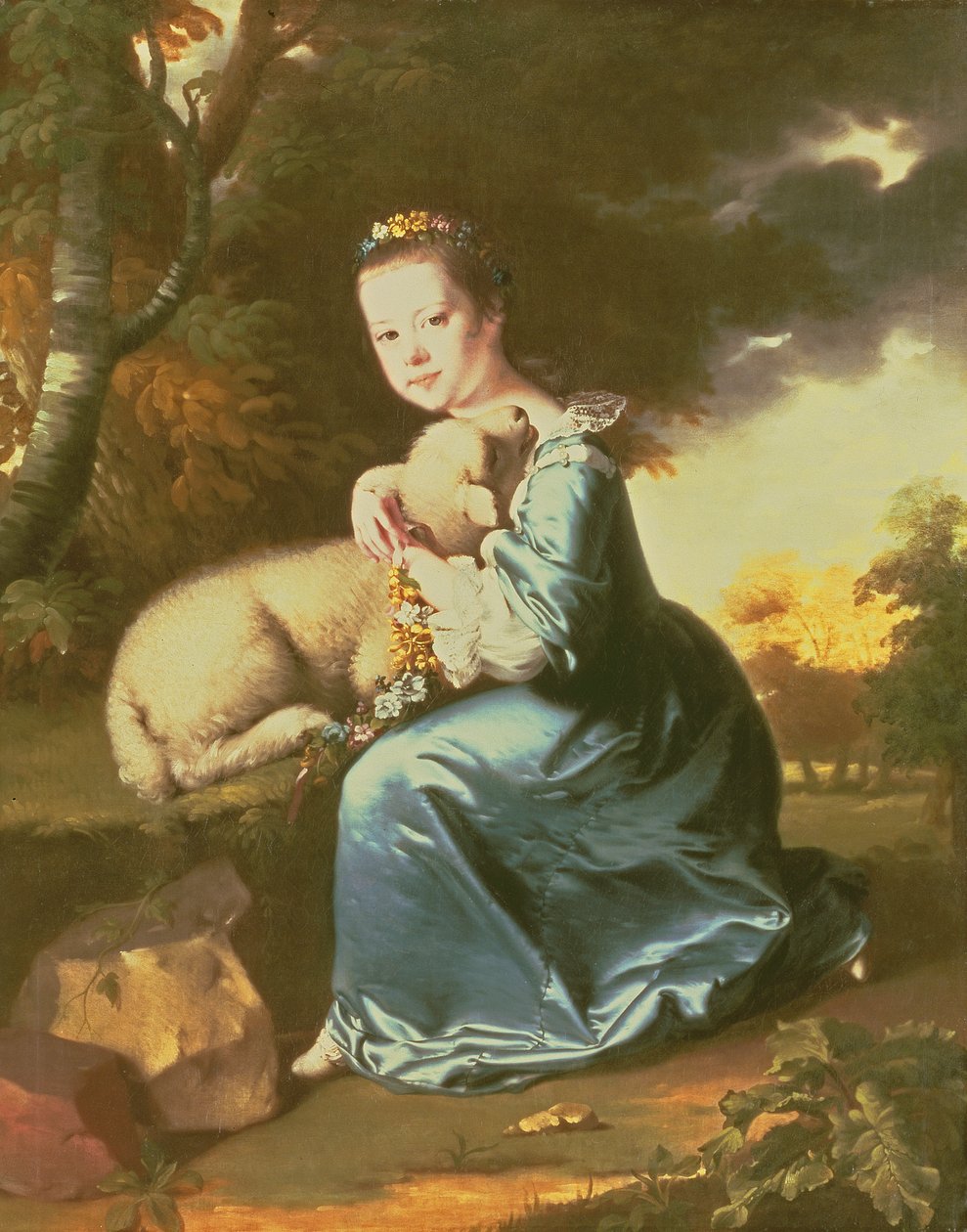 Mademoiselle Frances Warren, début des années 1760 - Joseph Wright of Derby