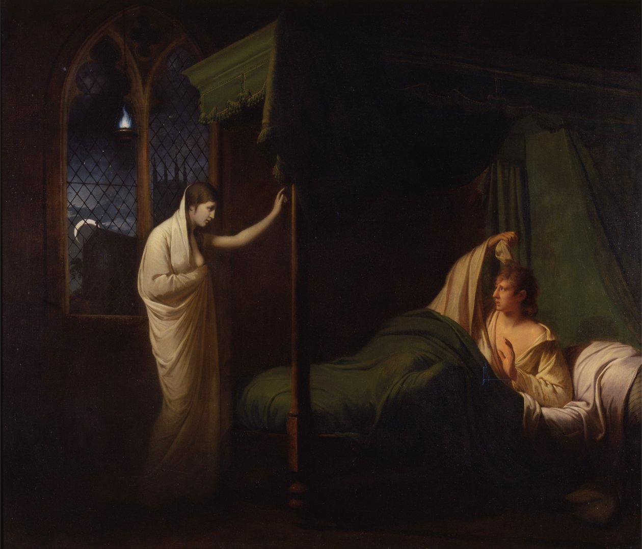 William et Margaret tirés des "Reliques of Ancient English Poetry" de Percy - Joseph Wright of Derby