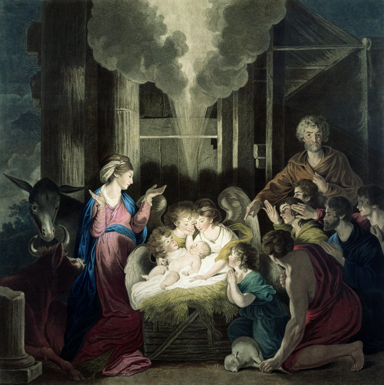 La Nativité, gravée par G.S. et S.G. Facius, 1785 - Joshua Reynolds