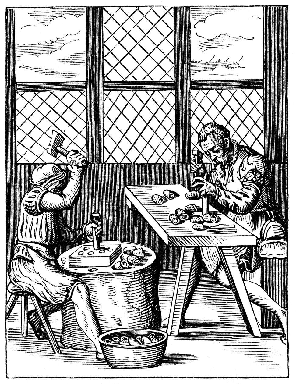 Atelier de fabricants de dés, 16ème siècle - Jost Amman