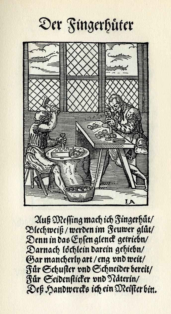 Fabricant de dés à coudre - Jost Amman