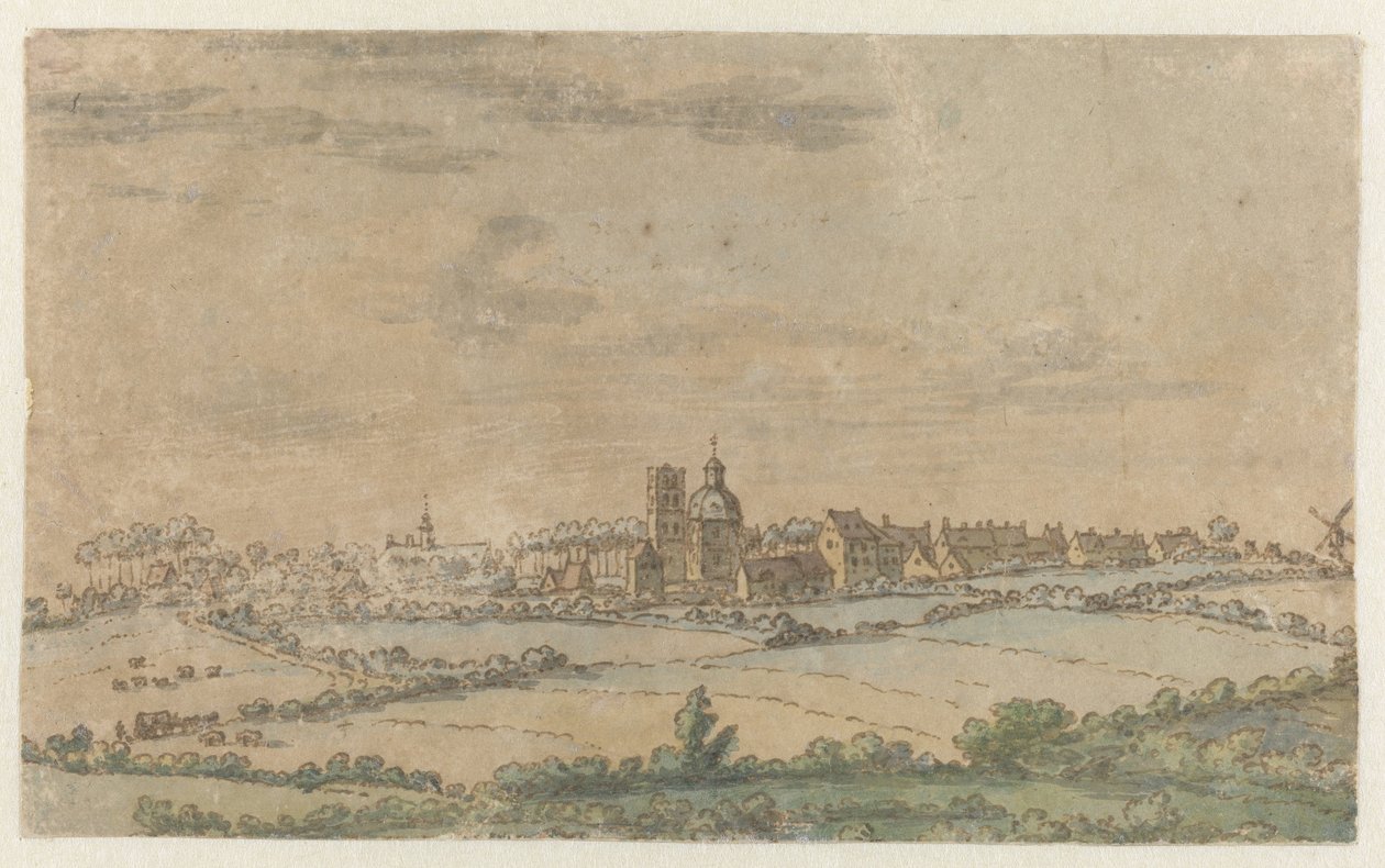 Vue de Scherpenheuvel, Brabant flamand - Josua de Grave (attributed to)