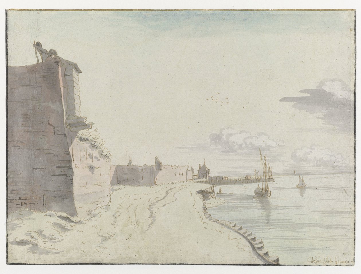 Vue du bastion Waterschans, Bergen op Zoom - Josua de Grave