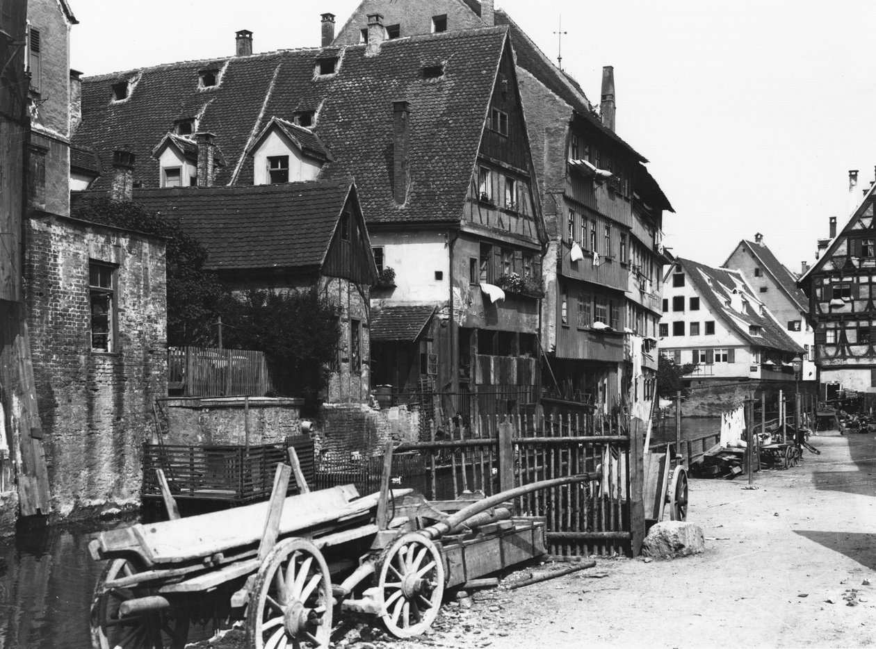 Vue du vieux quartier, Ulm, c.1910 - Jousset