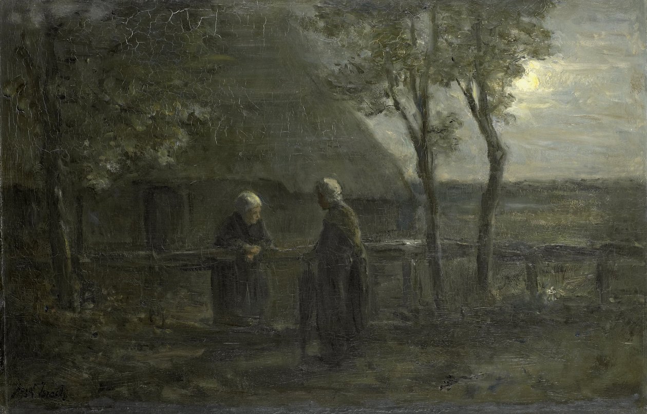 Commérages entre voisins - Jozef (1824-1911) Israels