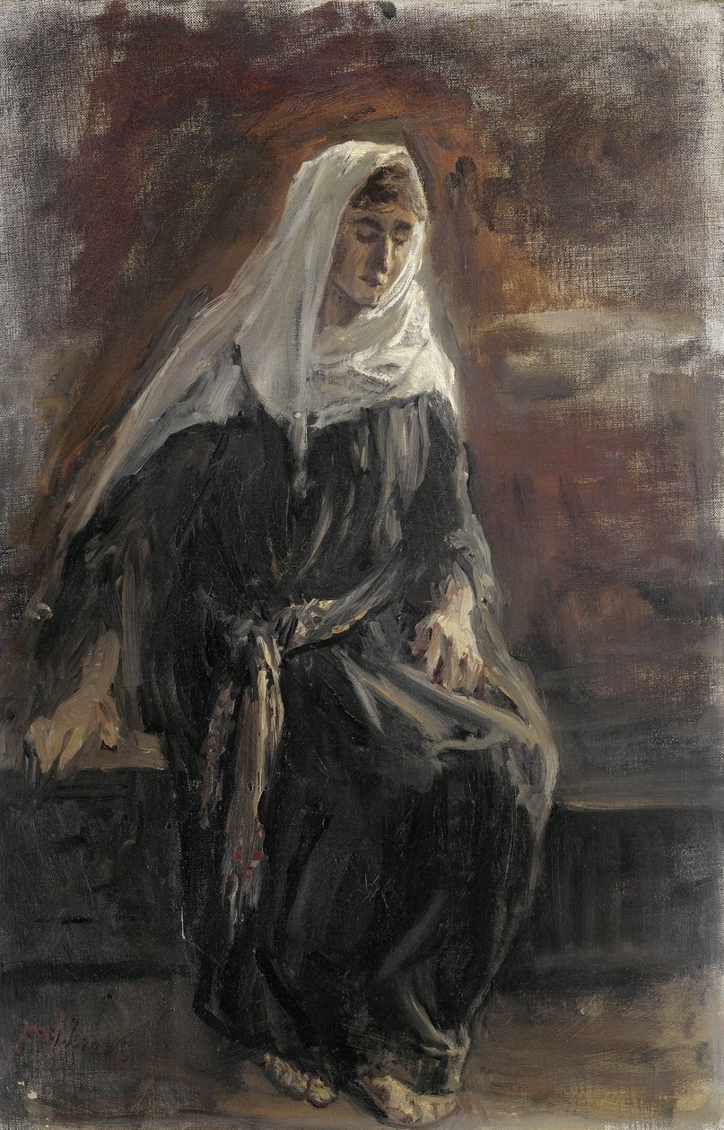 Femme assise - Jozef (1824-1911) Israels