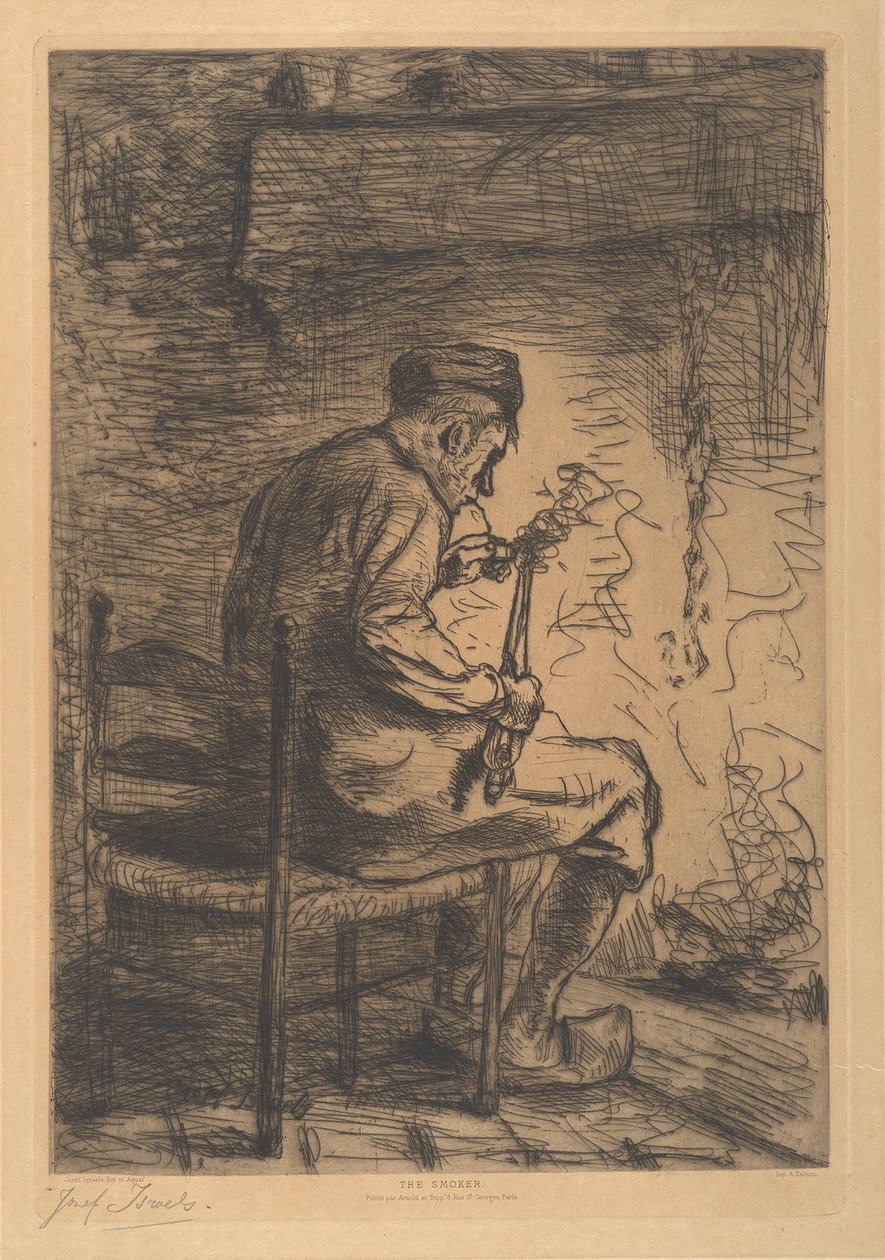 Le fumeur - Jozef Israëls