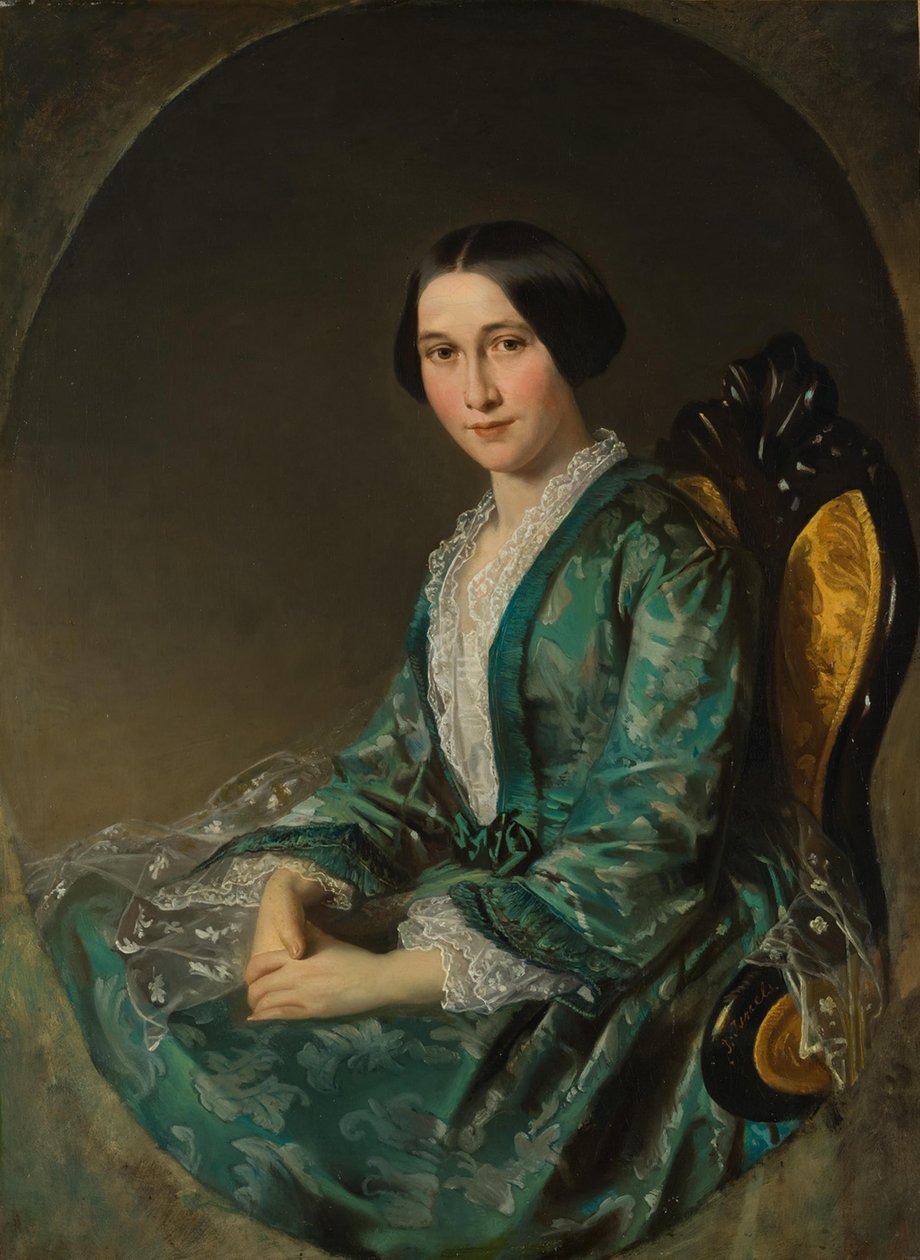 Jeanette Bloemen (1829-1915), épouse du courtier amstellodamois Hendrik Luden (1822-1895) - Jozef Israëls