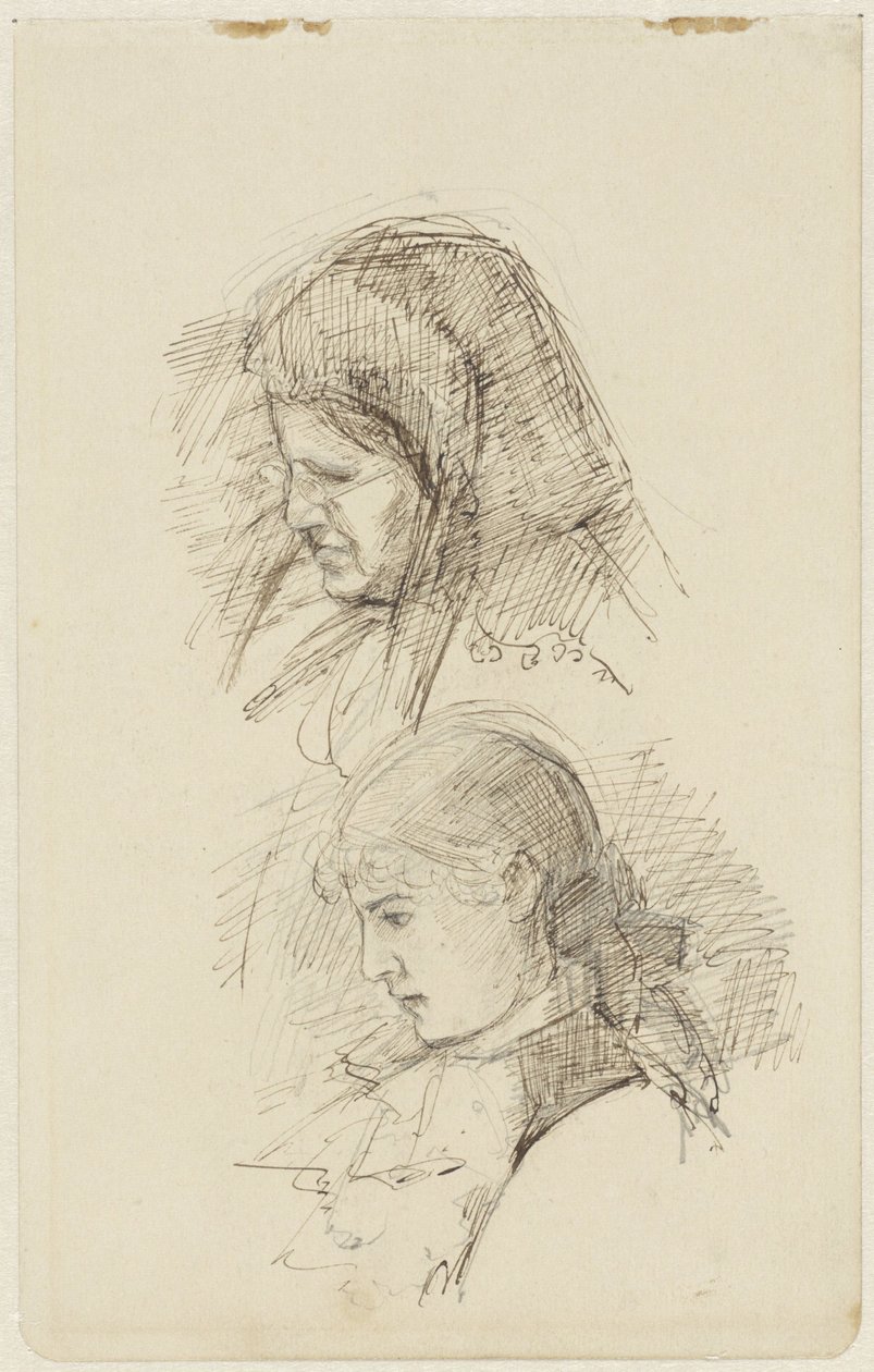 Deux têtes de femmes - Jozef Israëls