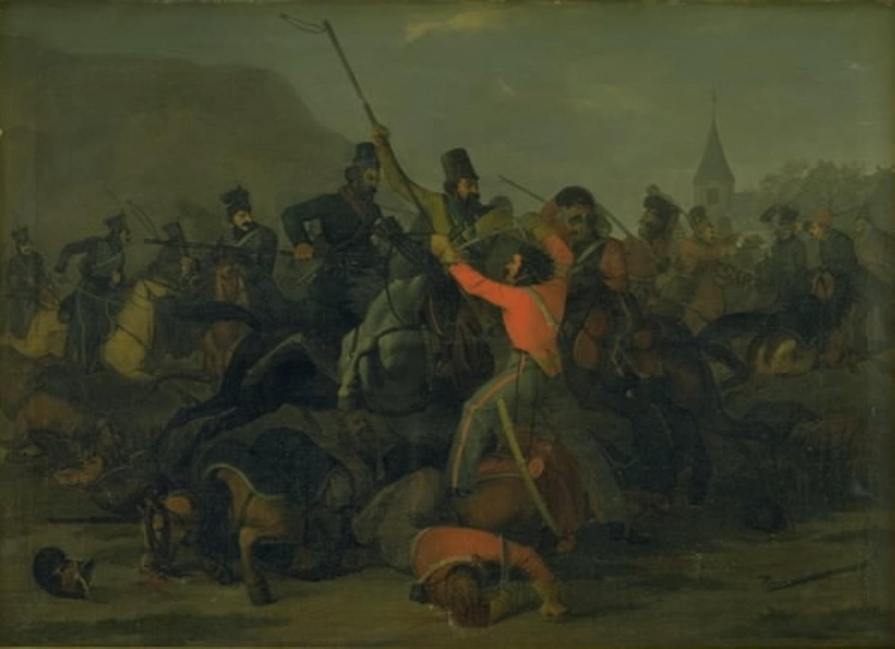 La chute du colonel Boncke Bönnichsen le 6 décembre 1813 lors d