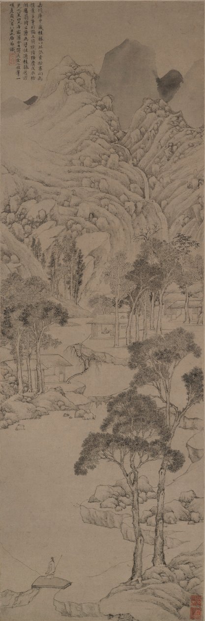 Paysage dans le style de Wen Zhengming - Ju Jie